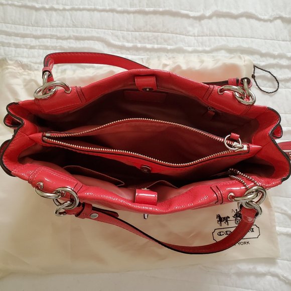 Coach Pink Leather Satchel - Picture 4 of 7
